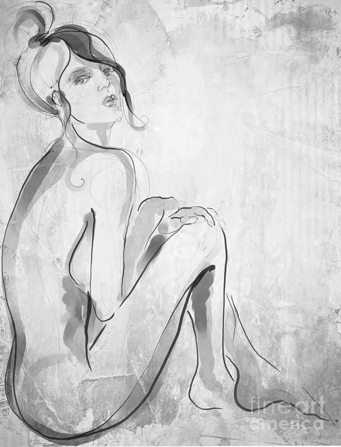 Brooklyn Nude Drawing by MGL Meiklejohn Graphics Licensing F