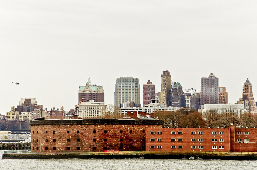Brooklyn over Governors Island Photograph by Elena Perelman