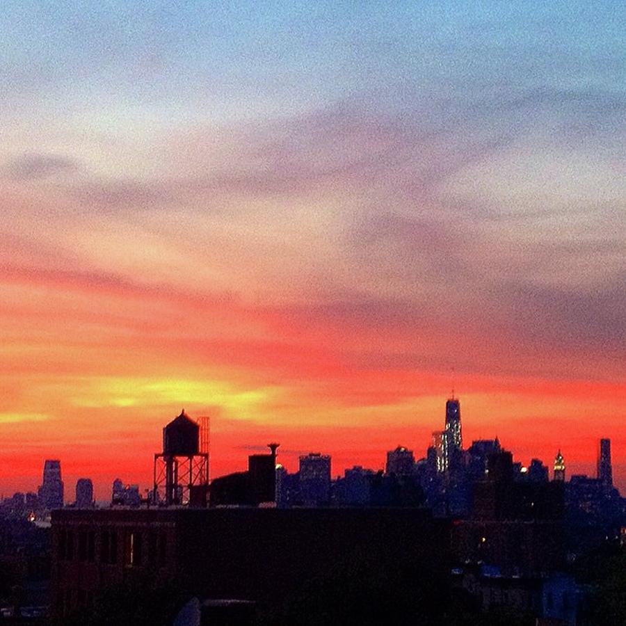 Brooklyn Sunset Photograph by David Weinholtz