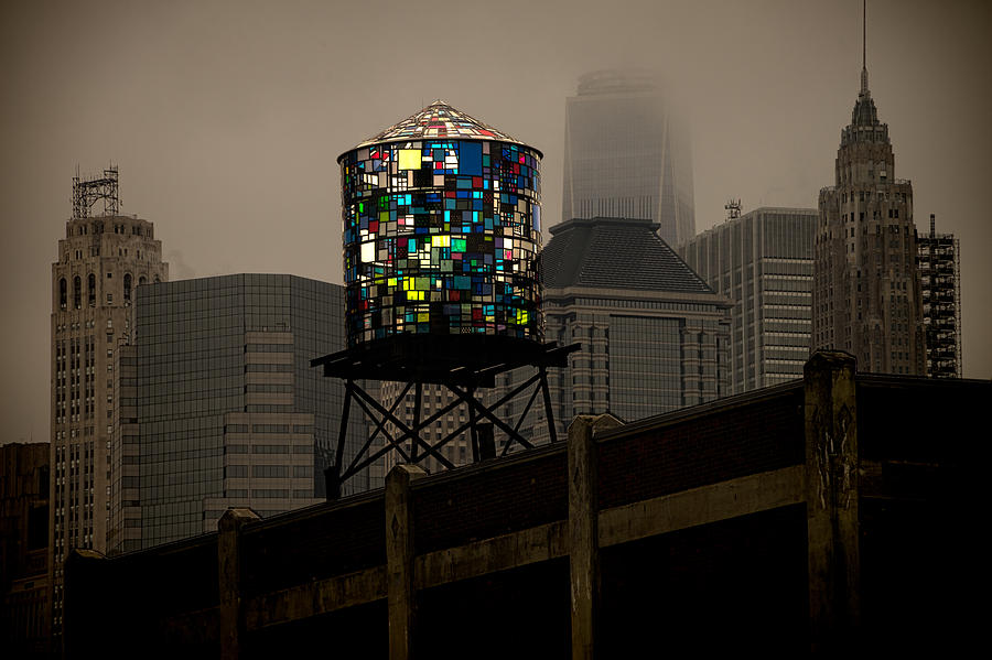 Brooklyn Water Tower Photograph by Chris Lord