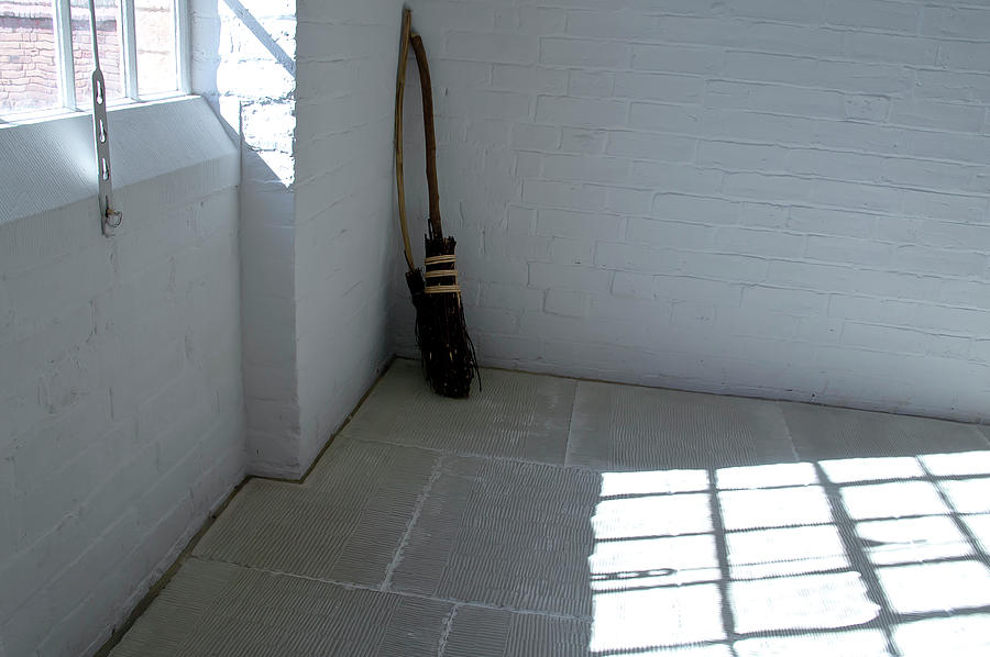 Broom in a corner. Photograph by Elena Perelman