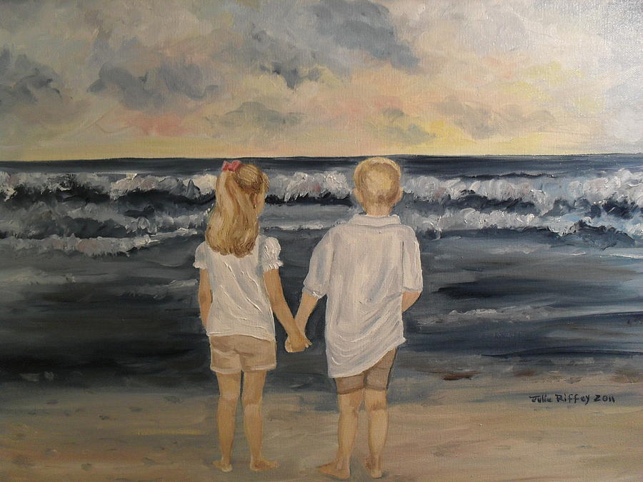 Brother and Sister Painting by Julie Brugh Riffey