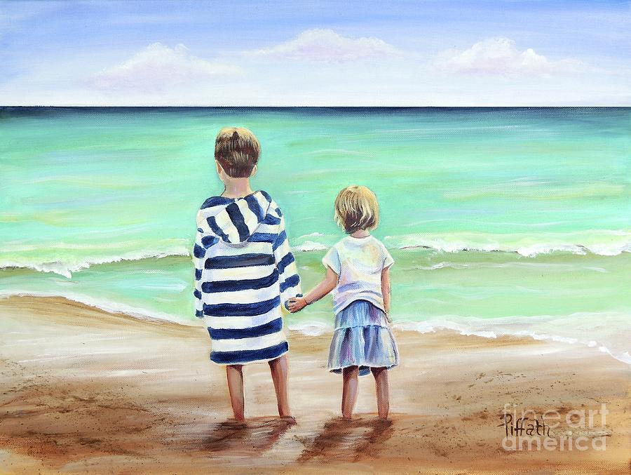 Brother and Sister Painting by Patricia Piffath