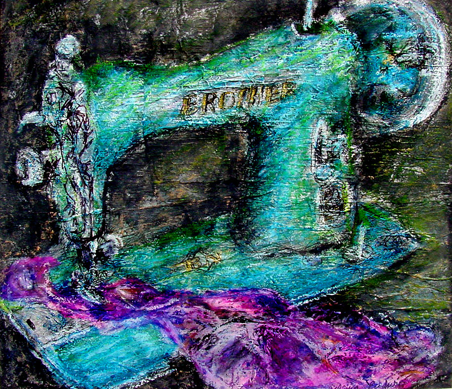 Brother Machine Painting by Diana Ludwig