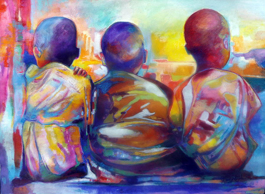 Brotherly love Painting by Glenford John