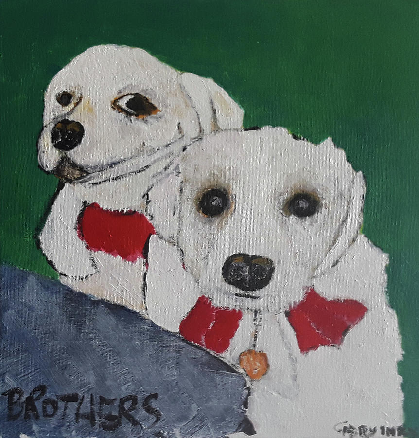 Brothers Painting by Gabby Tary