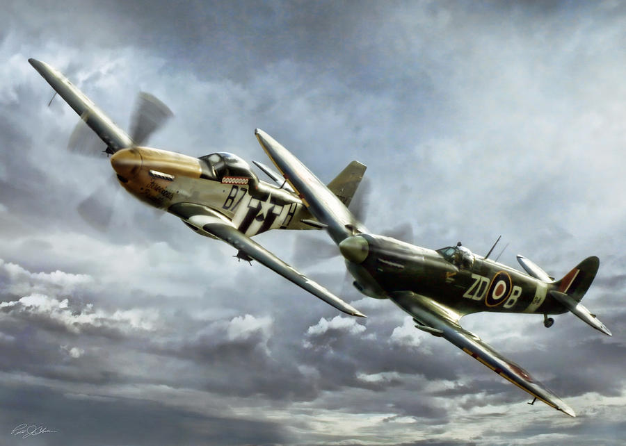 Airplane Digital Art - Brothers In Arms 2 by Peter Chilelli