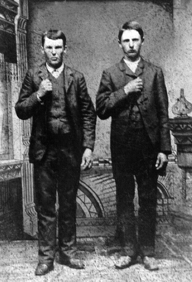 Portrait Photograph - Brothers In Crime, Jesse And Frank by Everett