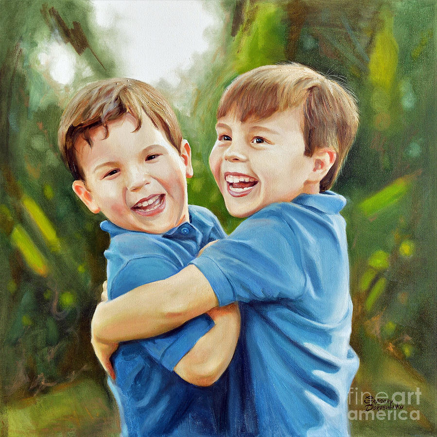 Brothers Love Painting by Gregory Doroshenko