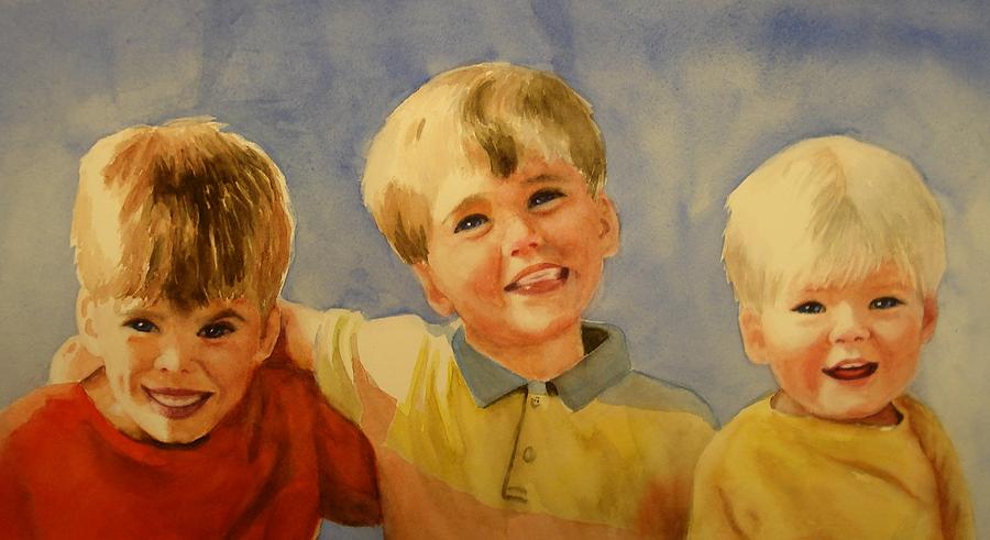 Brothers Painting by Marilyn Jacobson