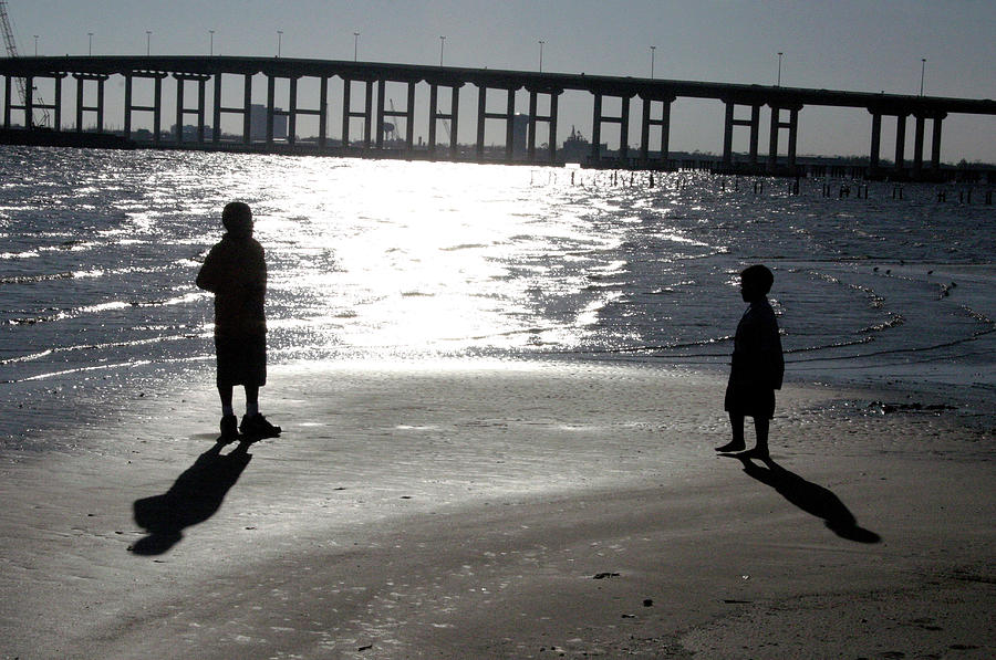 Brothers -- Shadows And Silhouette Photograph by Cora Wandel