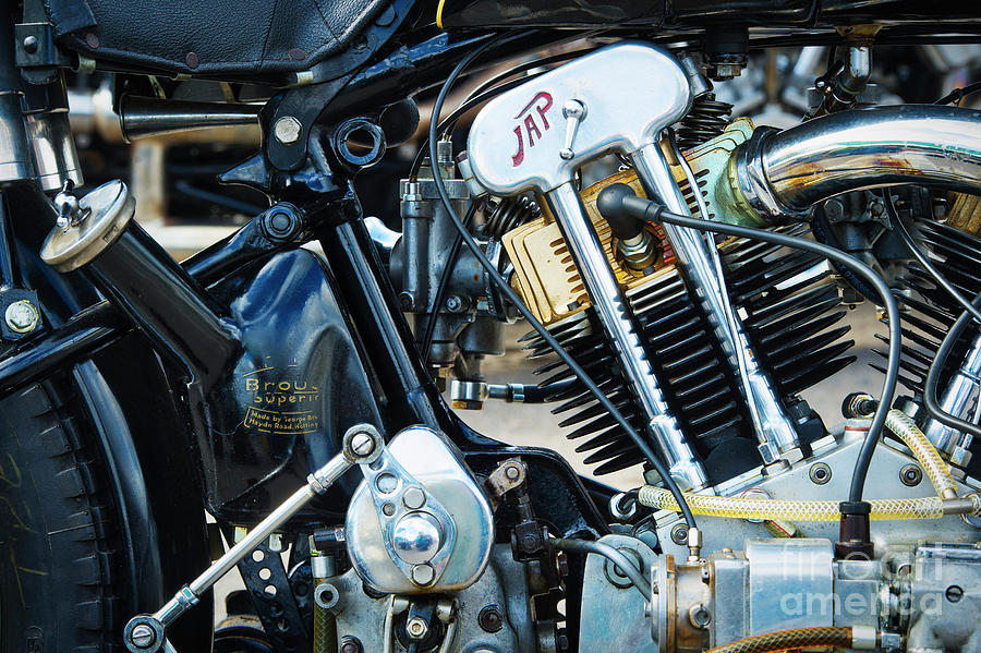 Brough Superior JAP Engine Photograph by Tim Gainey