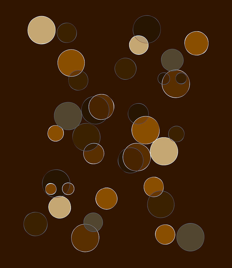 Abstract Painting - Brown Abstract by Frank Tschakert