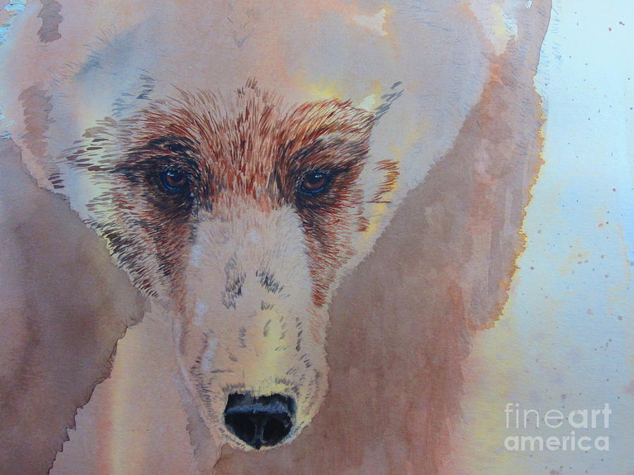 Brown Bear Painting by Laurianna Taylor
