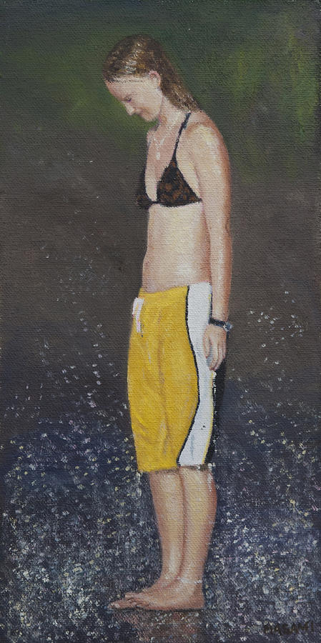 Brown Bikini Top Painting by Masami Iida
