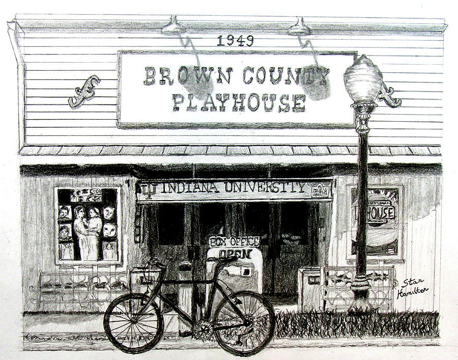 Brown County Playhouse Drawing by Stan Hamilton