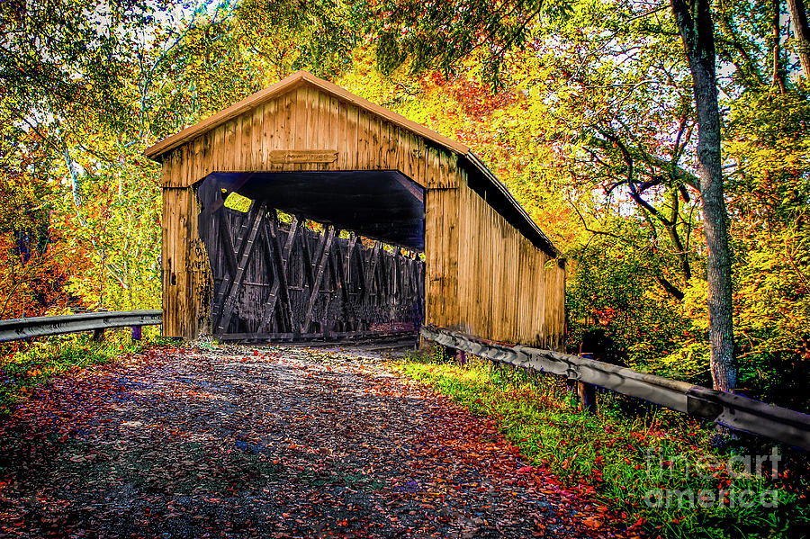 Brown Covered Bridge # 35-08-04Brown County Ohio Photograph by Robert ...