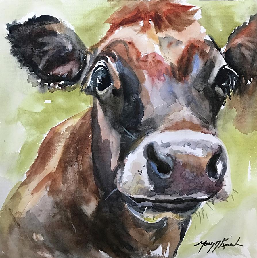 brown cow art