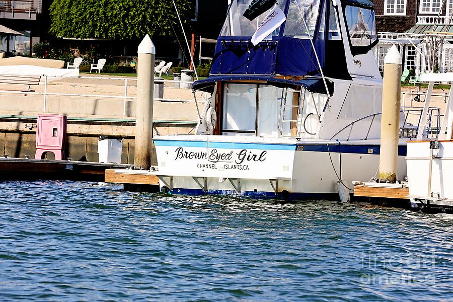 Boat Photograph - Brown Eyed Girl by Scott Pellegrin