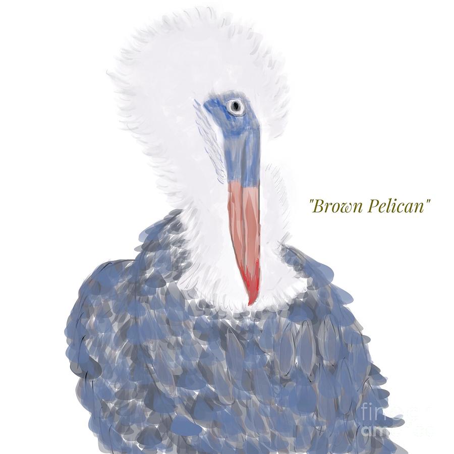Brown Pelican Illustration Photograph by Susan Garren