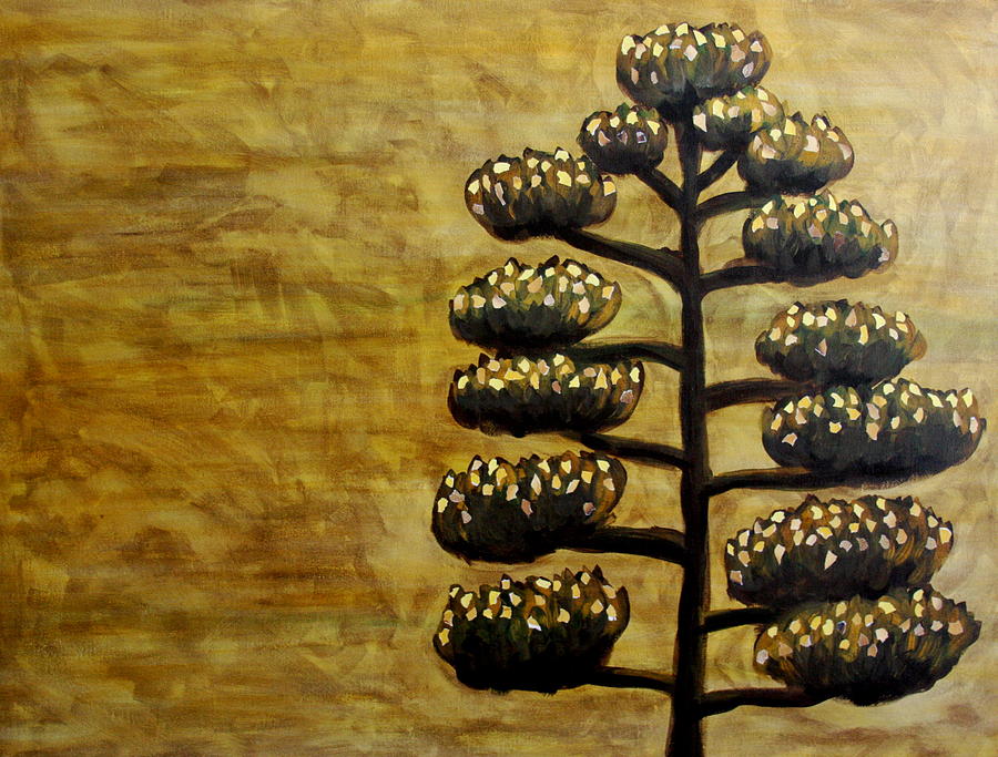 Abstract Painting - Brown Tree by Maria Laura Ortega