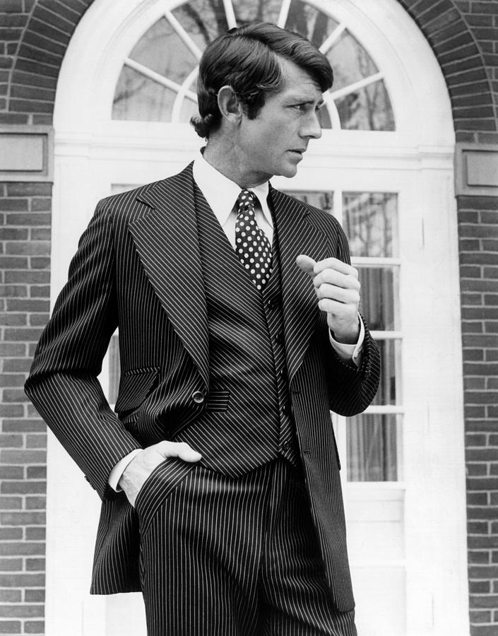 Brown Wool And Silk Three-piece Suit Photograph by Everett - Fine Art ...