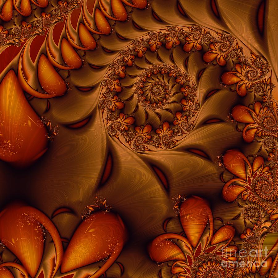 Spirals Digital Art - Brownian by Michelle H