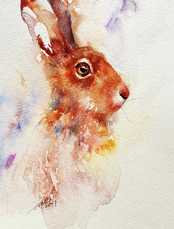 Brownie Bunny Painting by Arti Chauhan