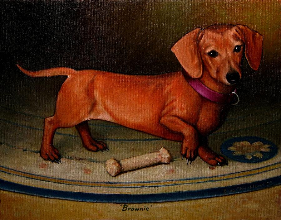 Brownie Painting by Doug Strickland