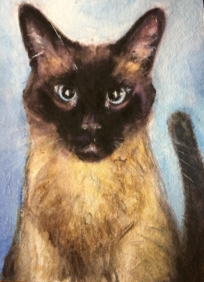 Brownie Painting by Virginia Calden | Fine Art America