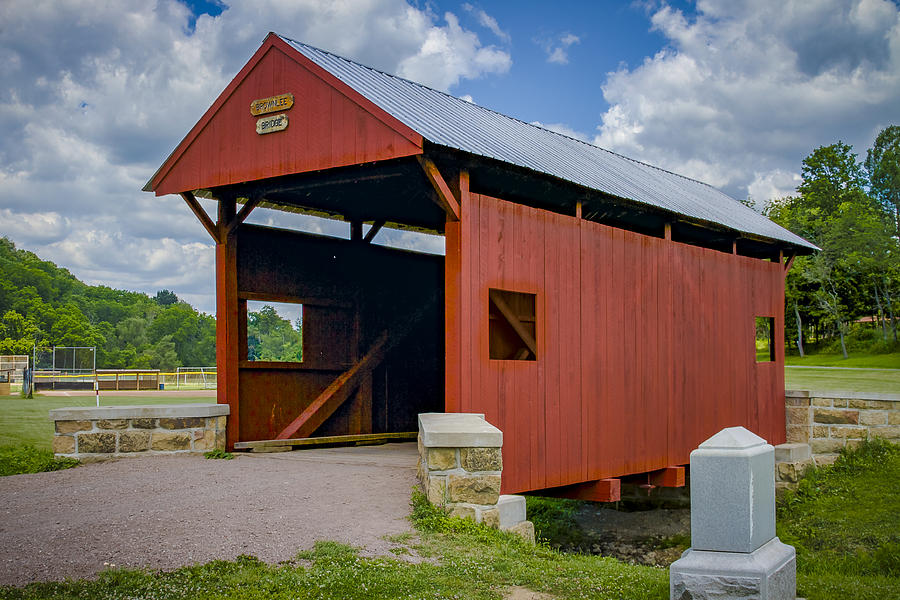 Brownlee or Scott Covered Bridge Photograph by Jack R Perry