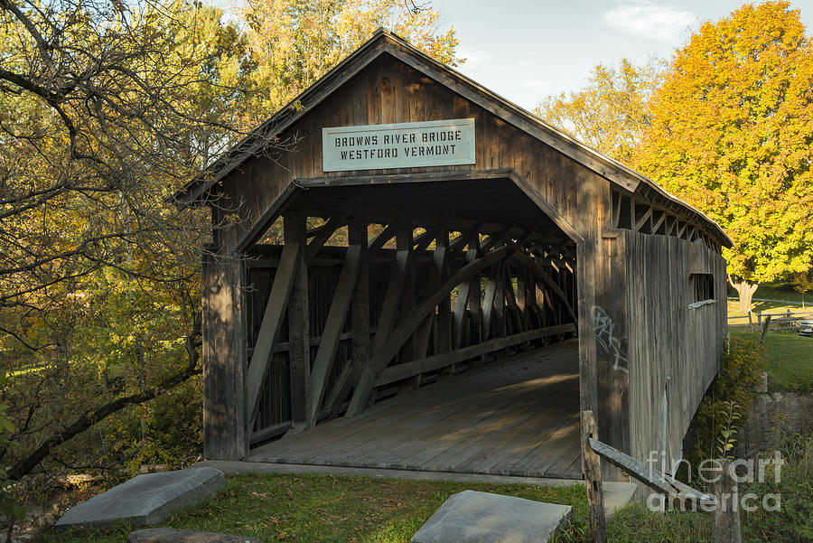 Browns River Covered Bridge Photograph by Bob Phillips