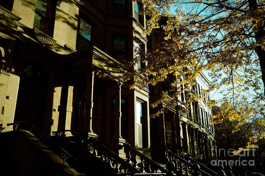 Brownstones at Dusk Photograph by Onedayoneimage Photography