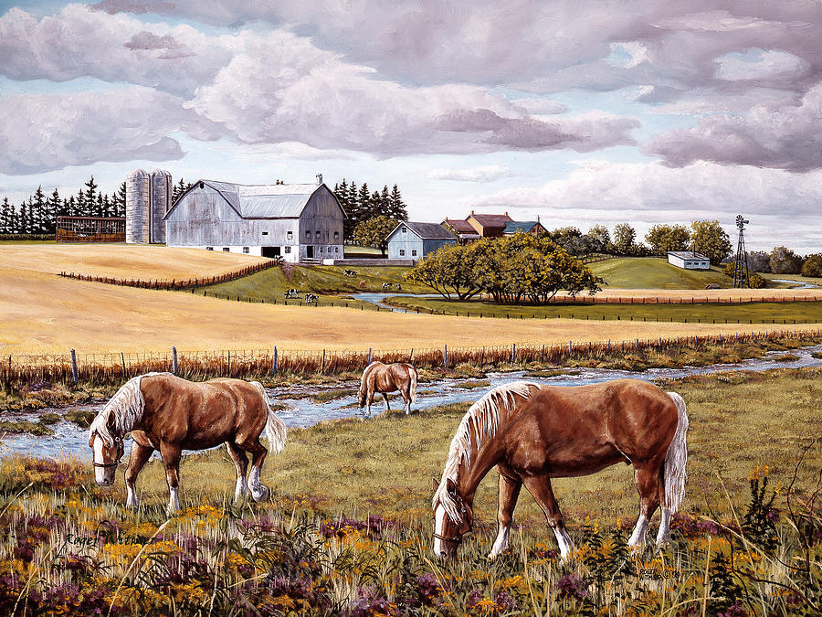 Brubachers Farm Painting by Roger Witmer