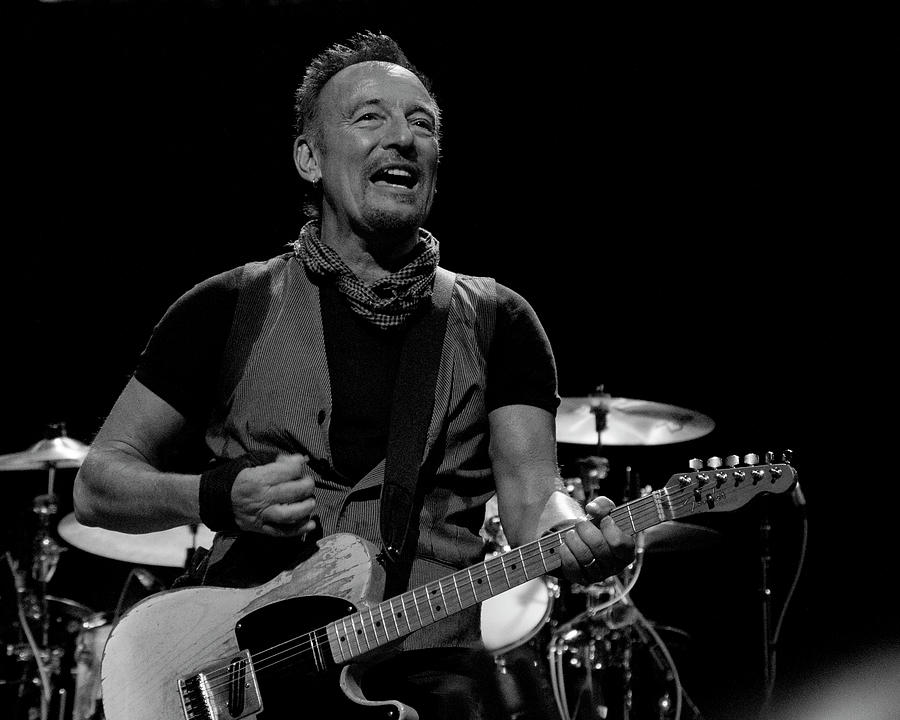 Bruce Springsteen Photograph - Bruce in Bercy by Jeff Ross