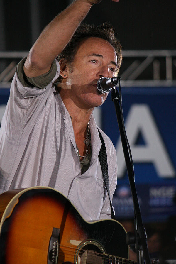 Bruce Springsteen in Cleveland Photograph by Brian M Lumley Fine Art