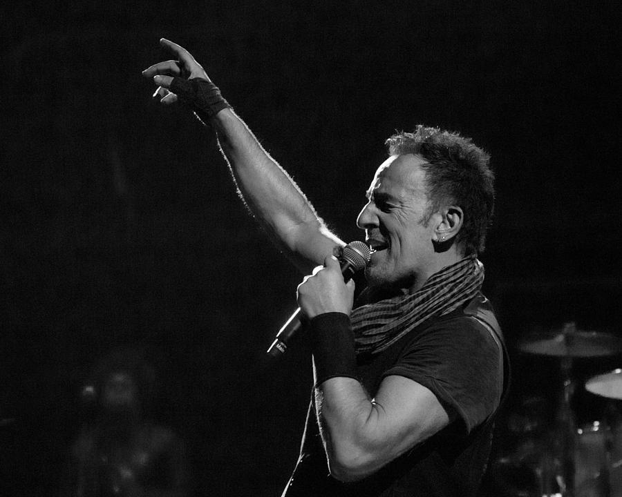 Bruce Springsteen in Cleveland Photograph by Jeff Ross