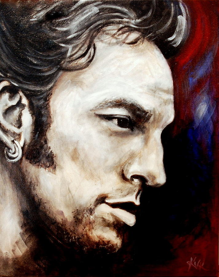 Bruce Springsteen Painting by Katia Von Kral
