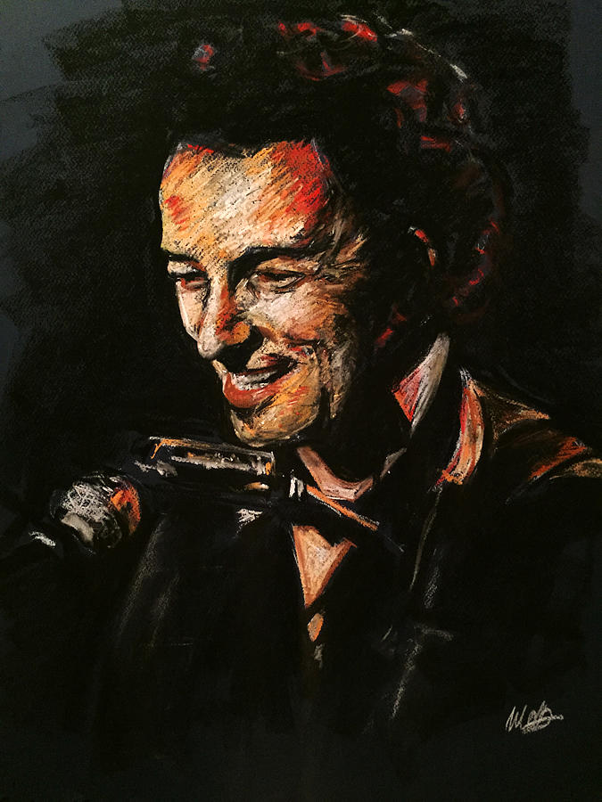 Bruce Springsteen Painting by Melissa O Brien