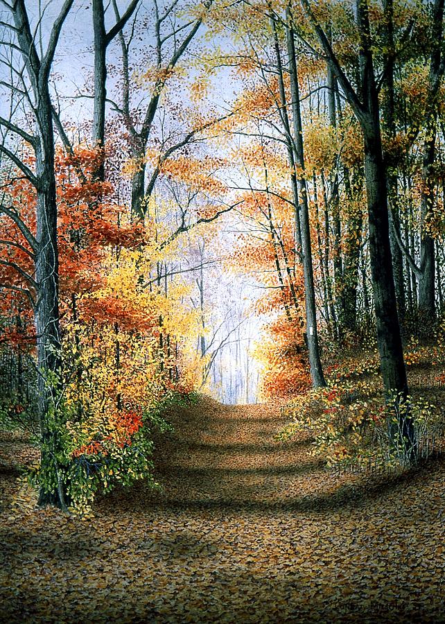 Bruce Trail Painting by Conrad Mieschke