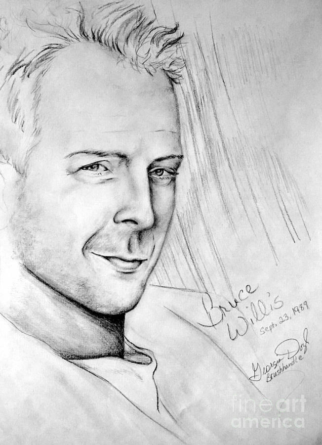 Bruce Willis  Drawing by Georgia Doyle