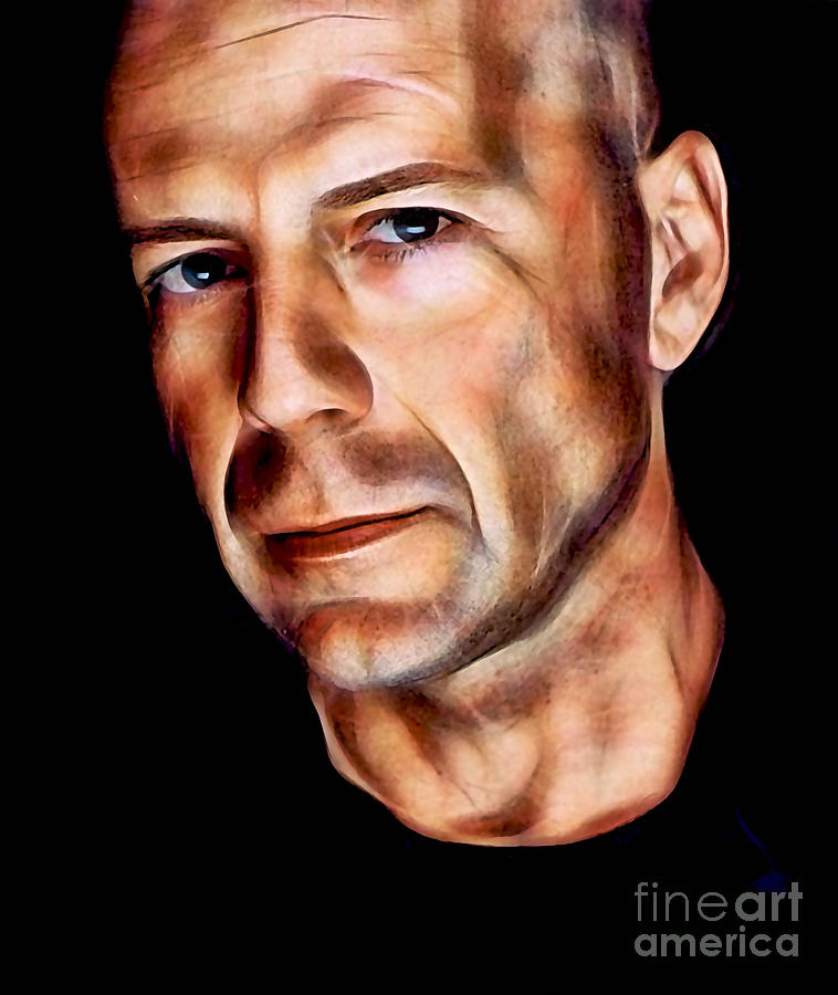 Die Hard Mixed Media - Bruce Willis Collection by Marvin Blaine
