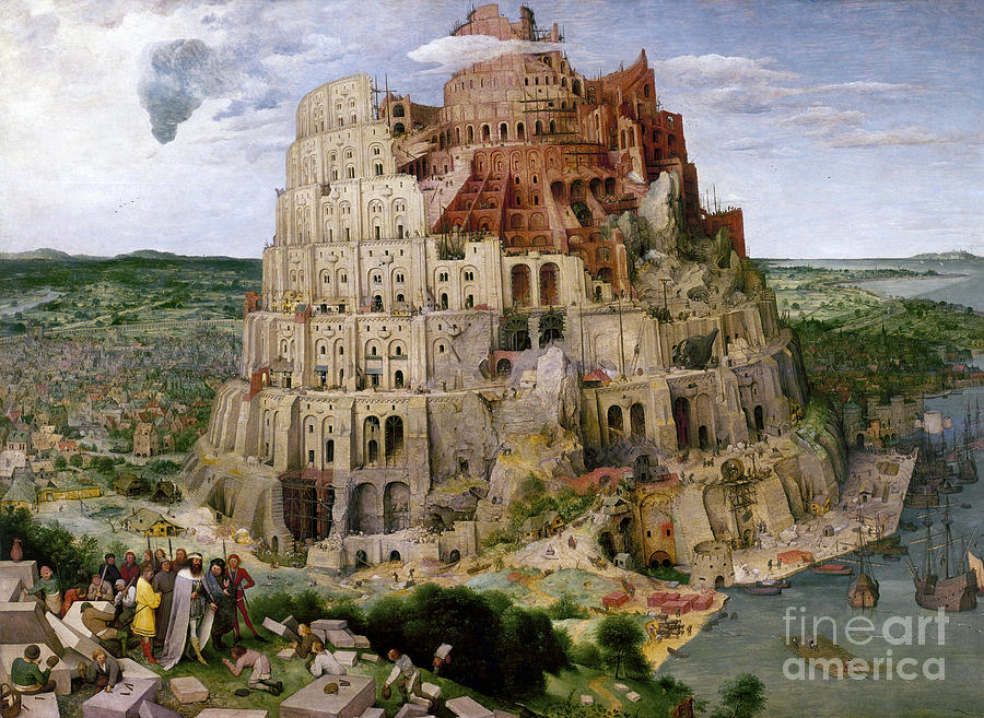 Bruegel - Tower Of Babel Painting by Granger