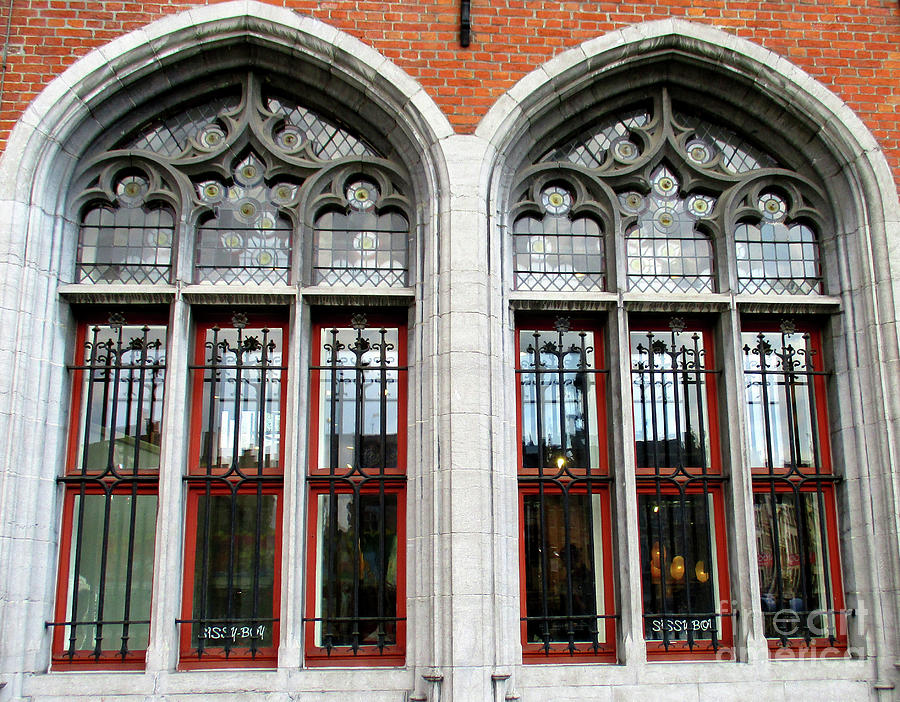 Bruges Window 18 Photograph by Randall Weidner