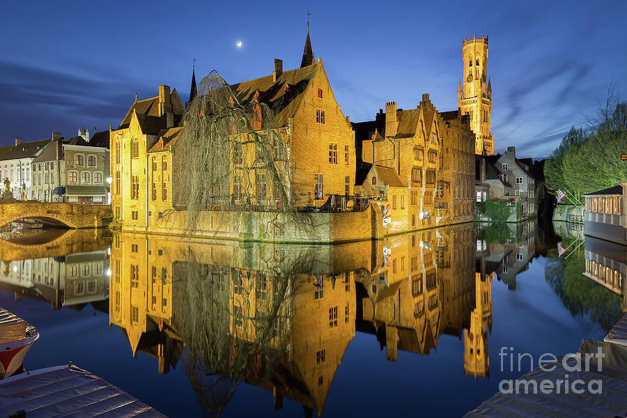 Brugge Twilight Photograph by JR Photography
