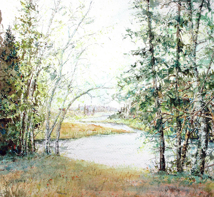 Brule River Painting by Ken Marsden