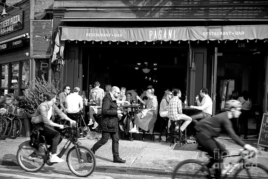 New York City Brunch in the Village Photograph by John Rizzuto