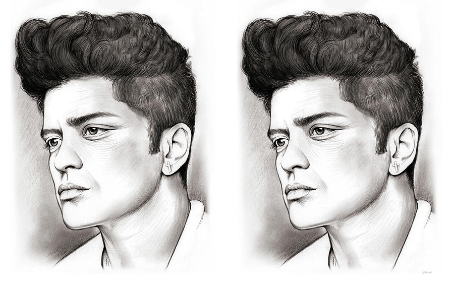 Bruno Double Drawing by Greg Joens