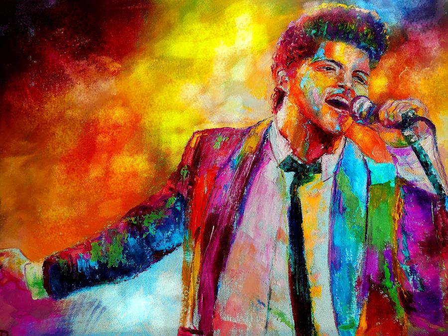 Bruno Mars Painting by Leland Castro