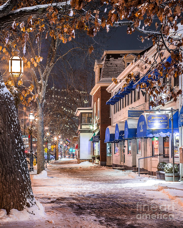 Brunswick Maine Street Scene Photograph by Benjamin Williamson